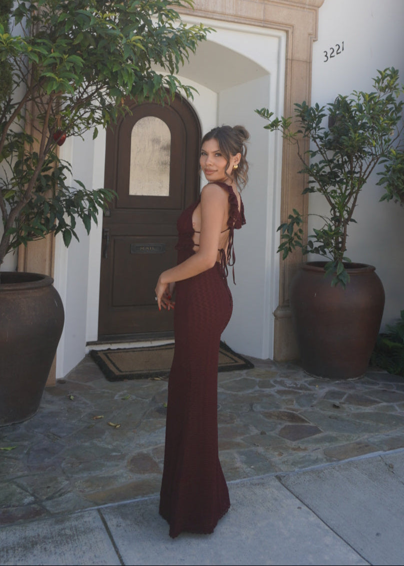 Chantel Dress | Burgundy