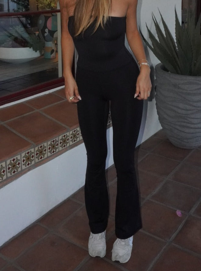 Karla Strapless Jumpsuit | Black