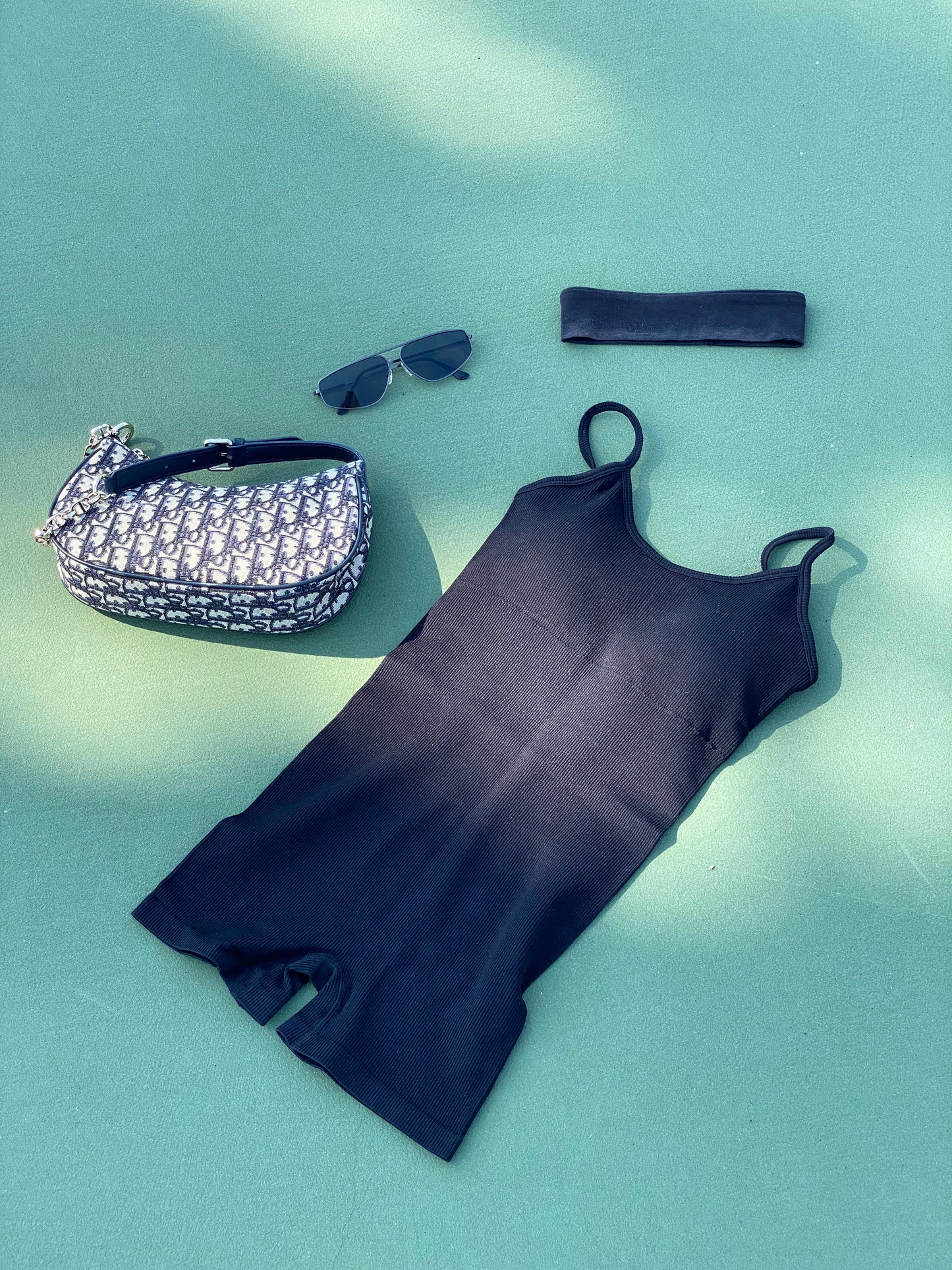 Meredith Ribbed Unitard | Black