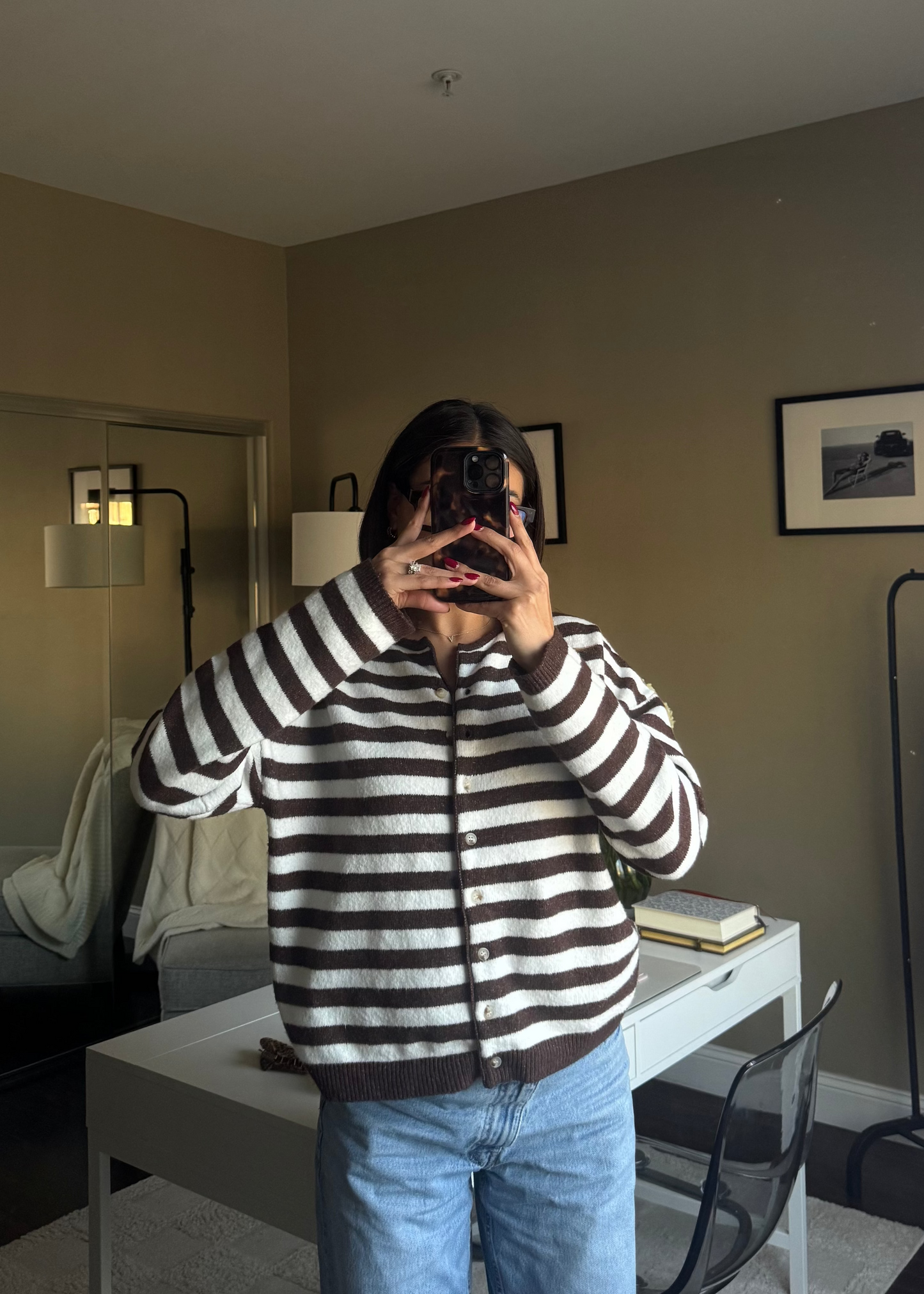 Dream Stripped Sweater | Brown