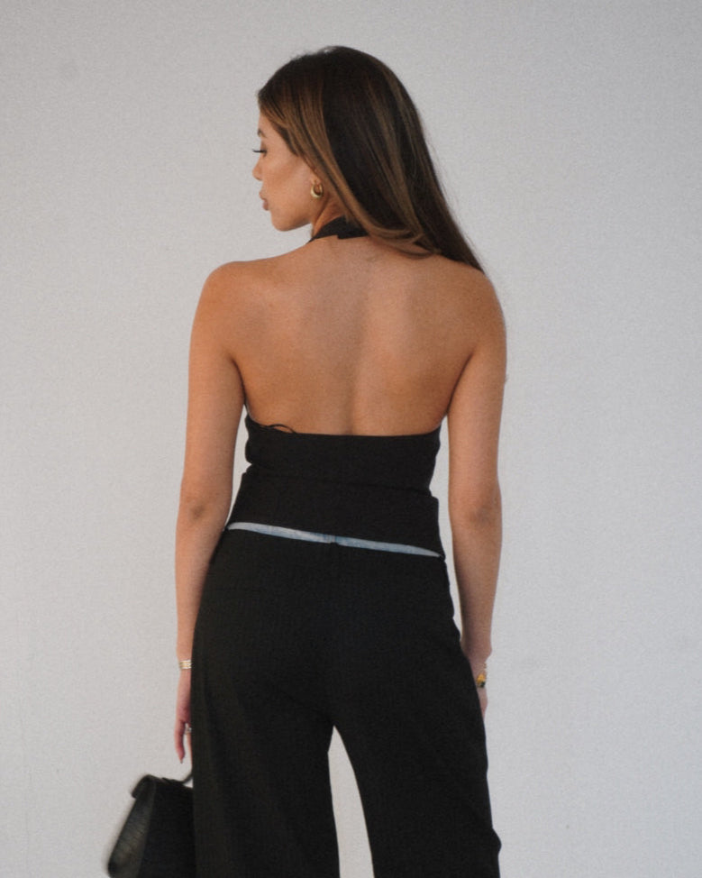 Sydney Halter Top | Black