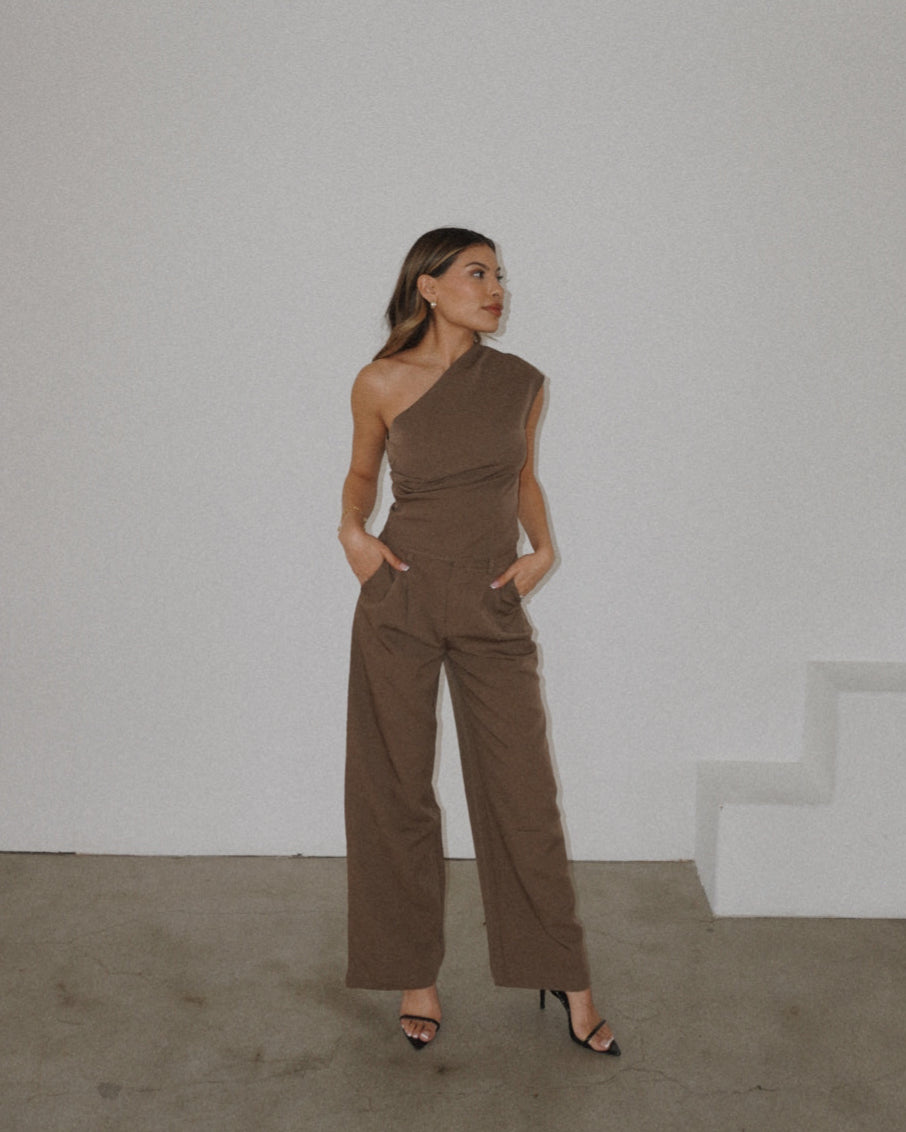 Bree Pant Suit | Tan