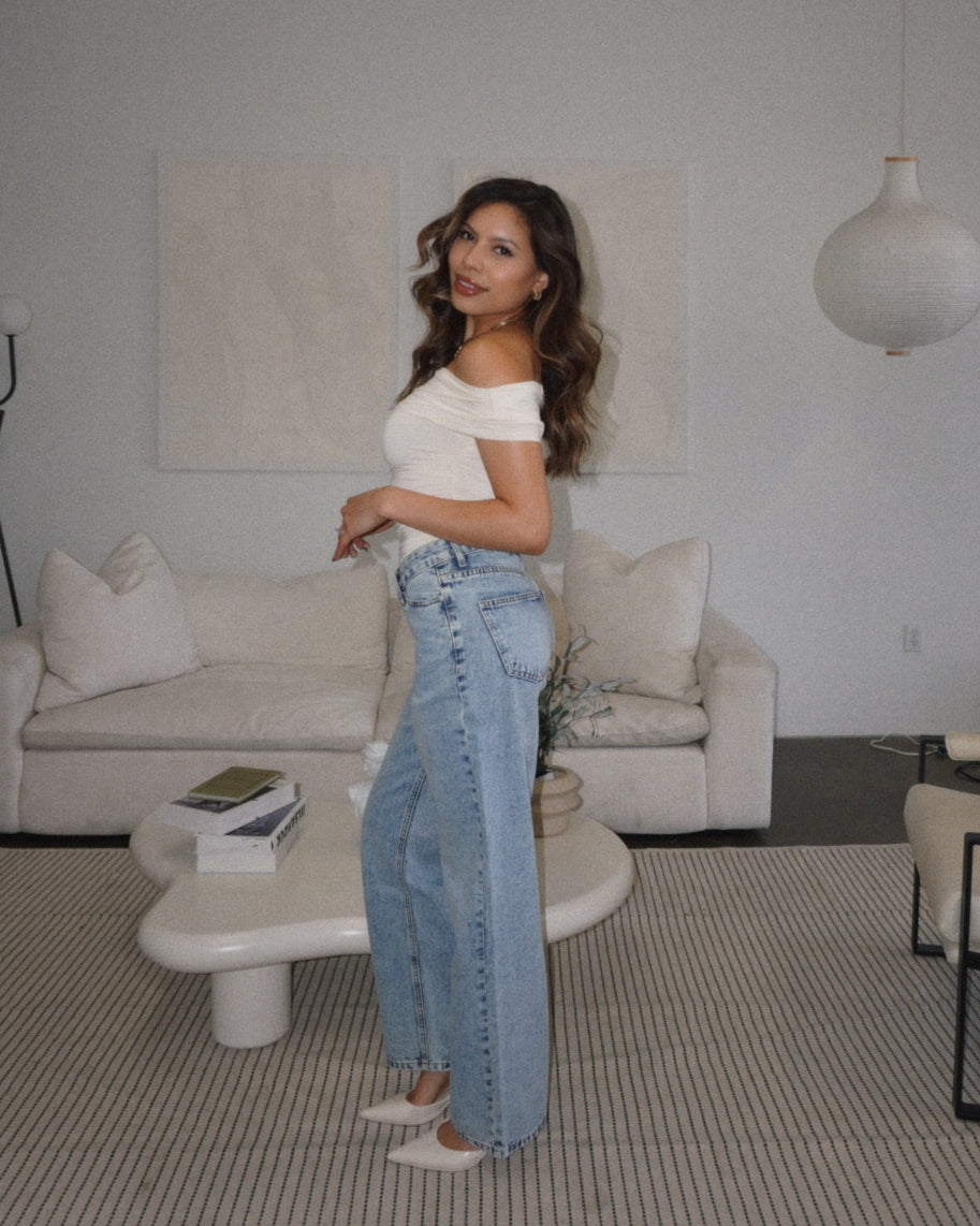 Sadie One Shoulder Top | Cream