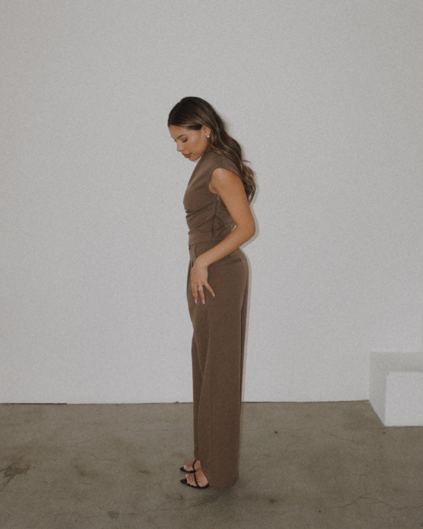 Bree Pant Suit | Tan