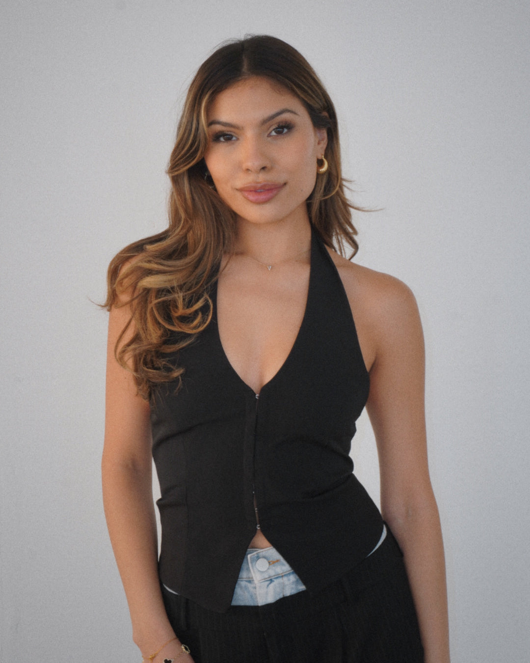 Sydney Halter Top | Black