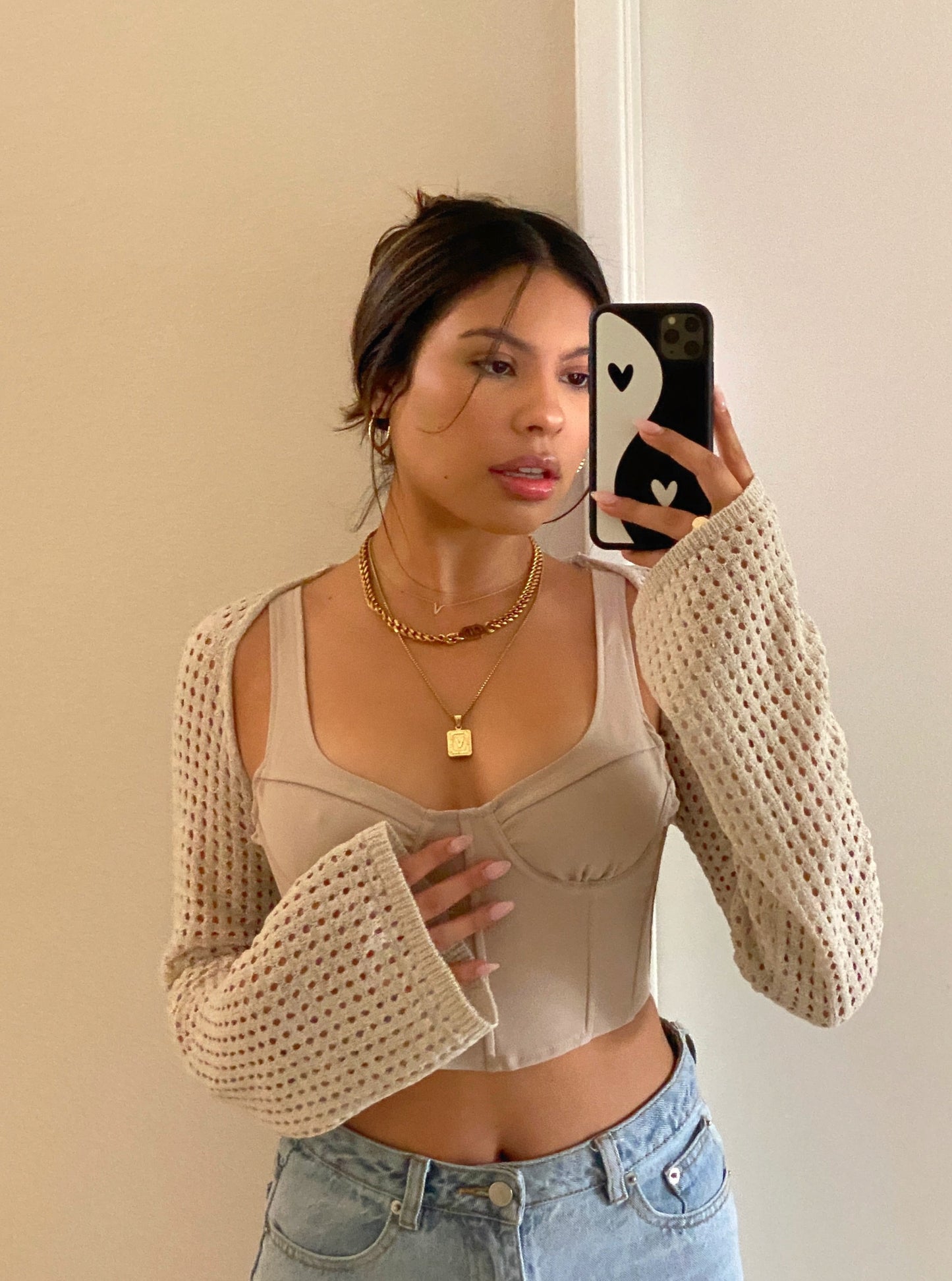 Daliah Corset Top | Nude