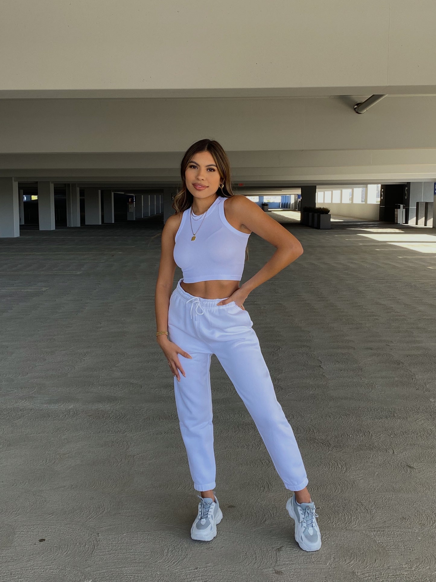 Kimberly Joggers | White