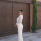 Jade Ruffle Set | Cream