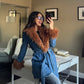 Clemmie Fur Demin Coat