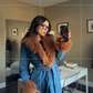Clemmie Fur Demin Coat