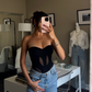 Karol Mesh Bodysuit | Black