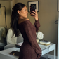 Coco Long Sleeve Dress | Brown