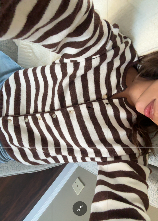 Dream Stripped Sweater | Brown